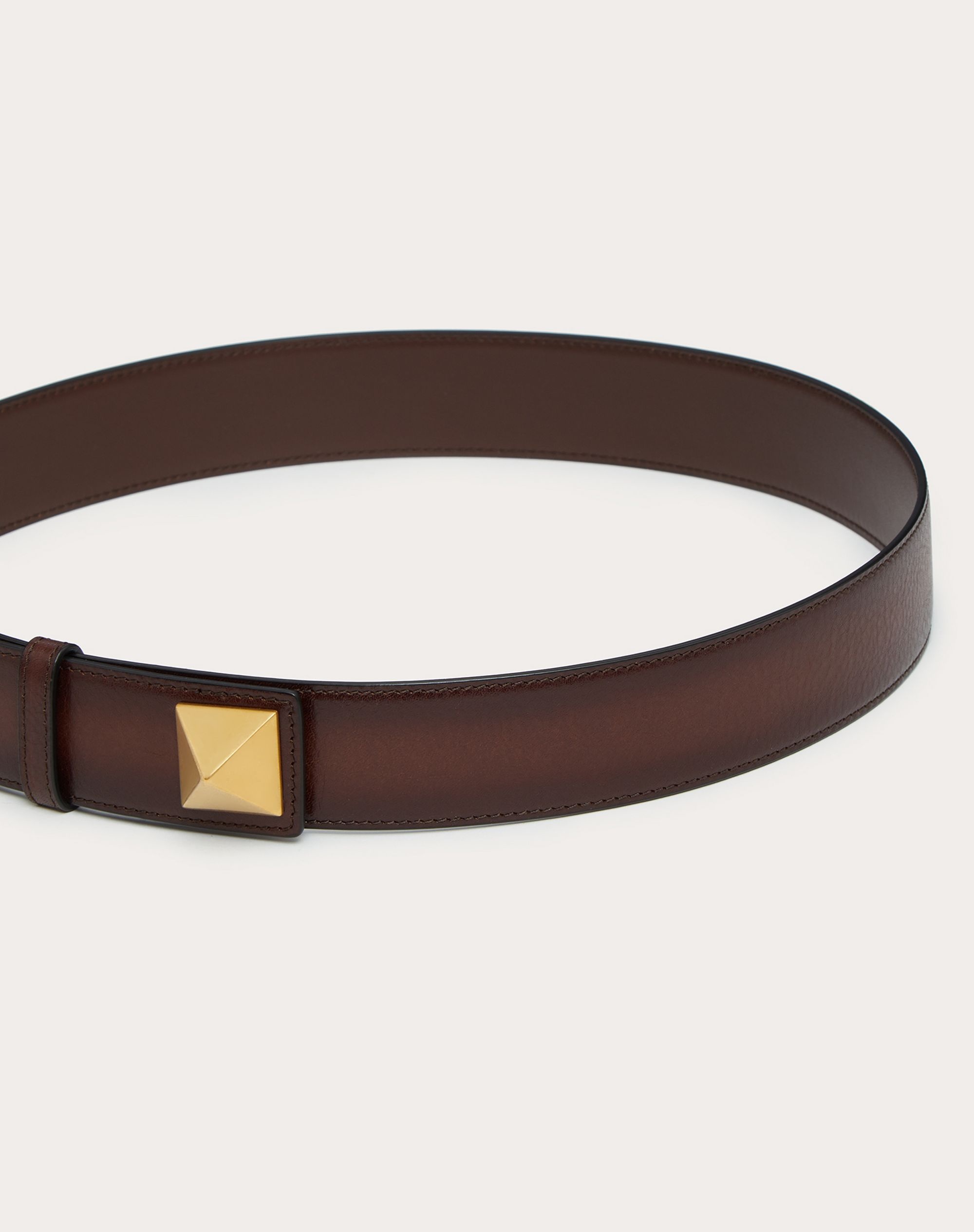 Roman Stud Belt in Ombré Cowhide 35 MM - 4