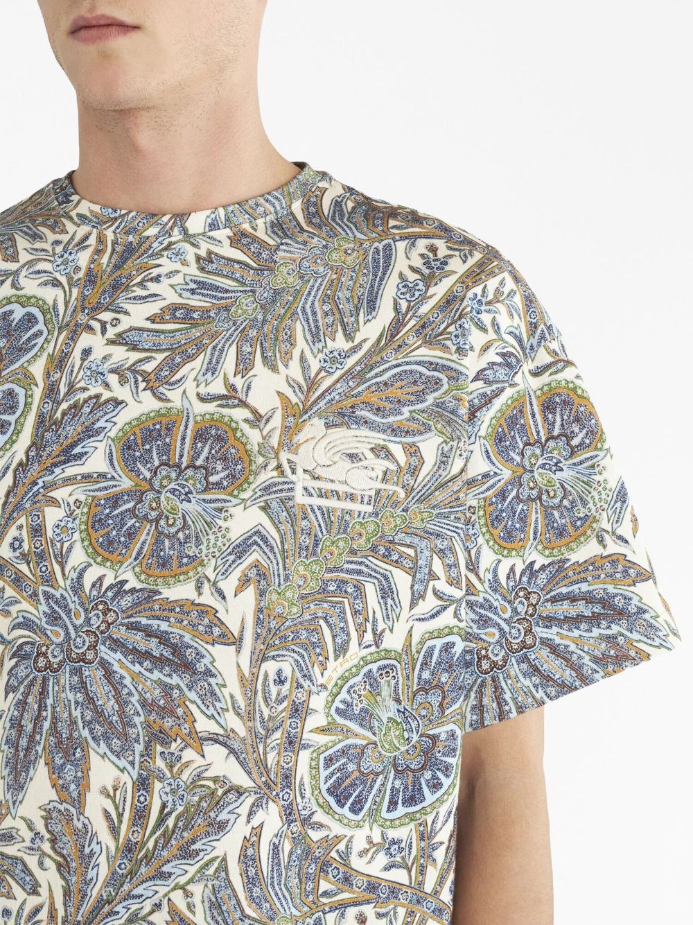 paisley-print cotton T-shirt - 4