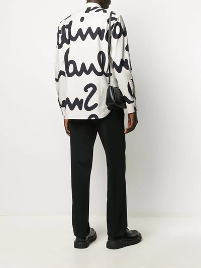 Paul Smith logo print button-up shirt outlook