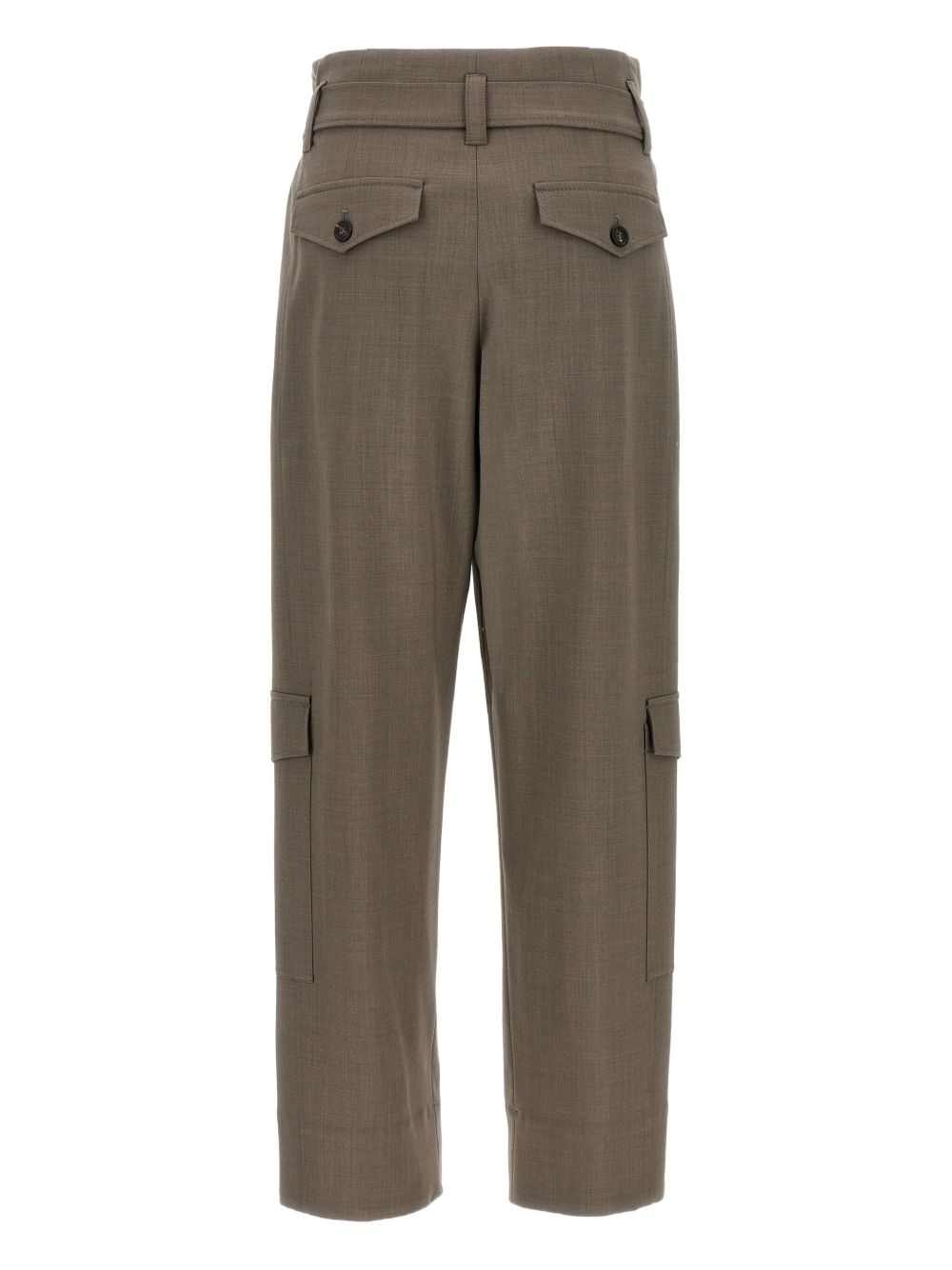 belted cargo trousers - 2