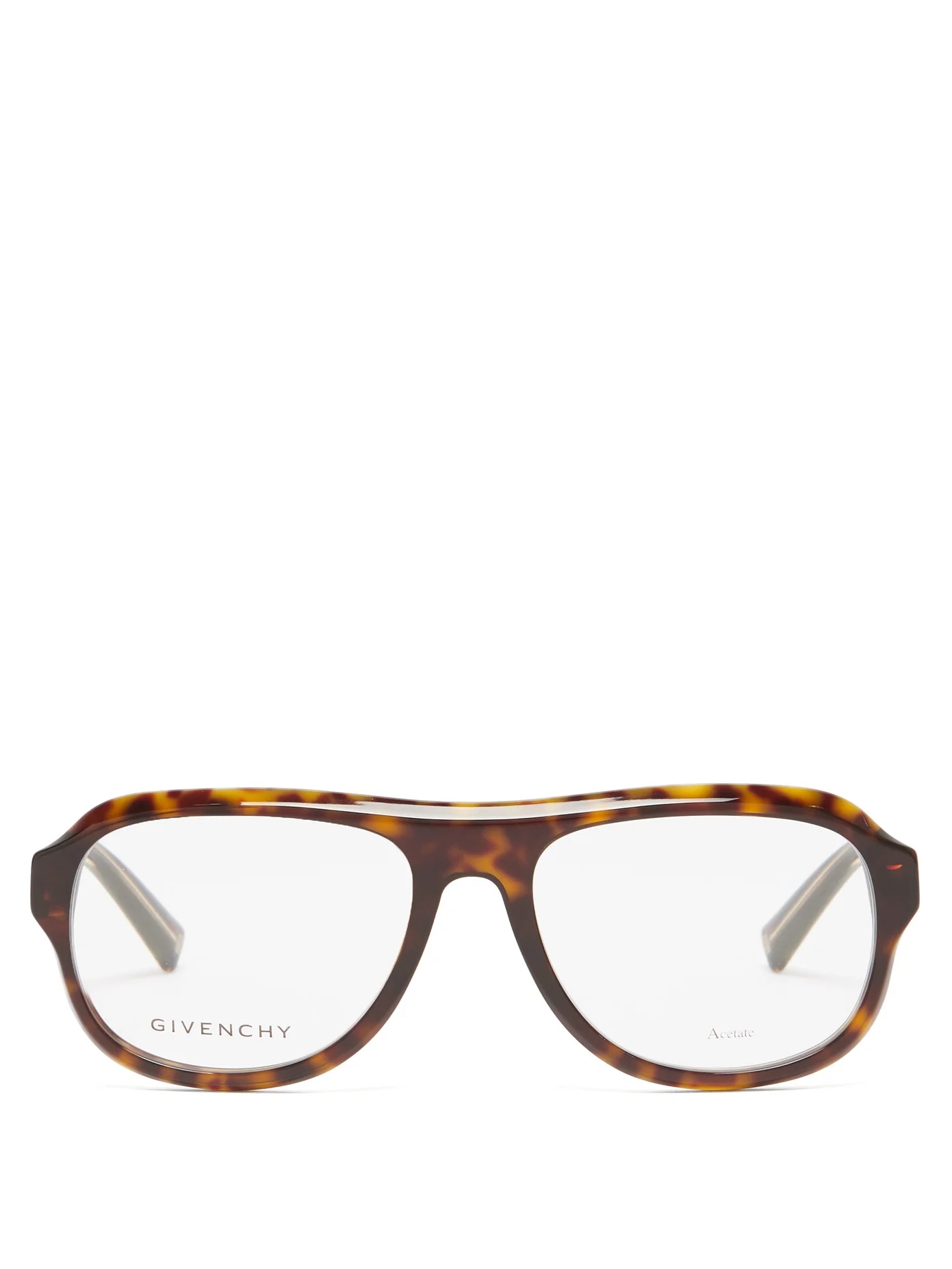 Aviator tortoiseshell-acetate glasses - 1