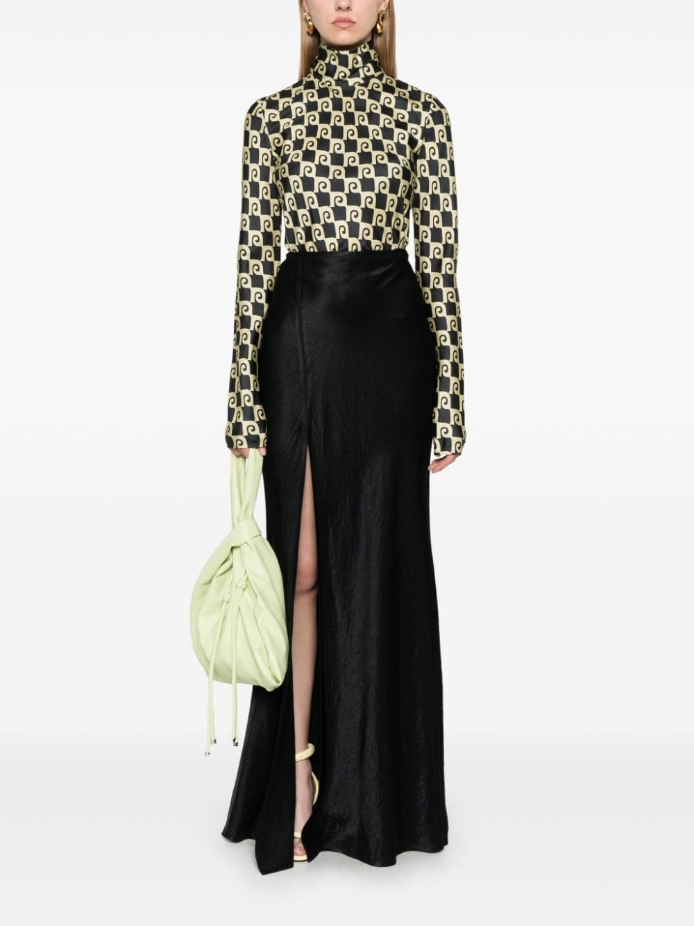 roll-neck long-sleeve top - 2