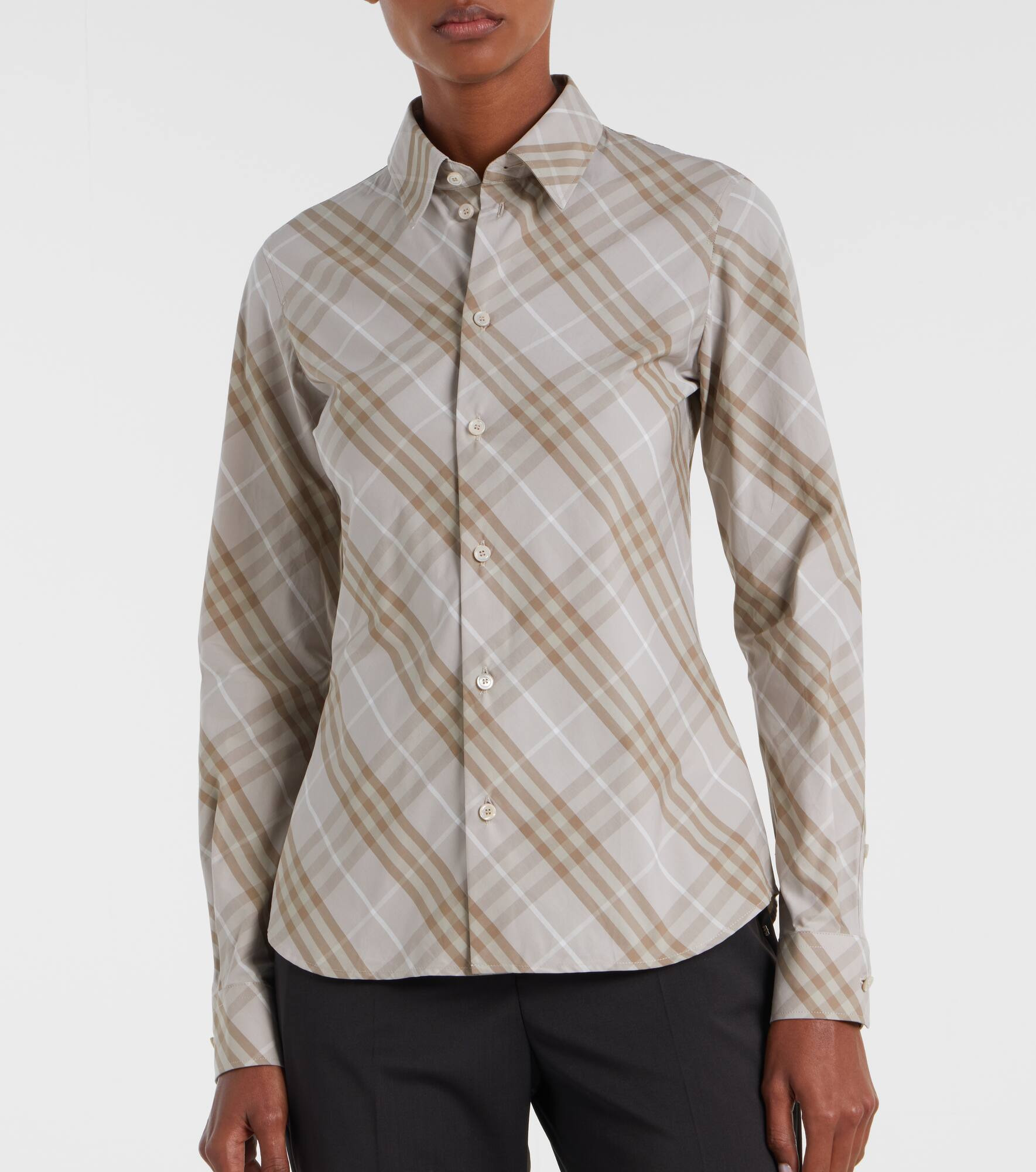 Burberry Check cotton poplin shirt - 7