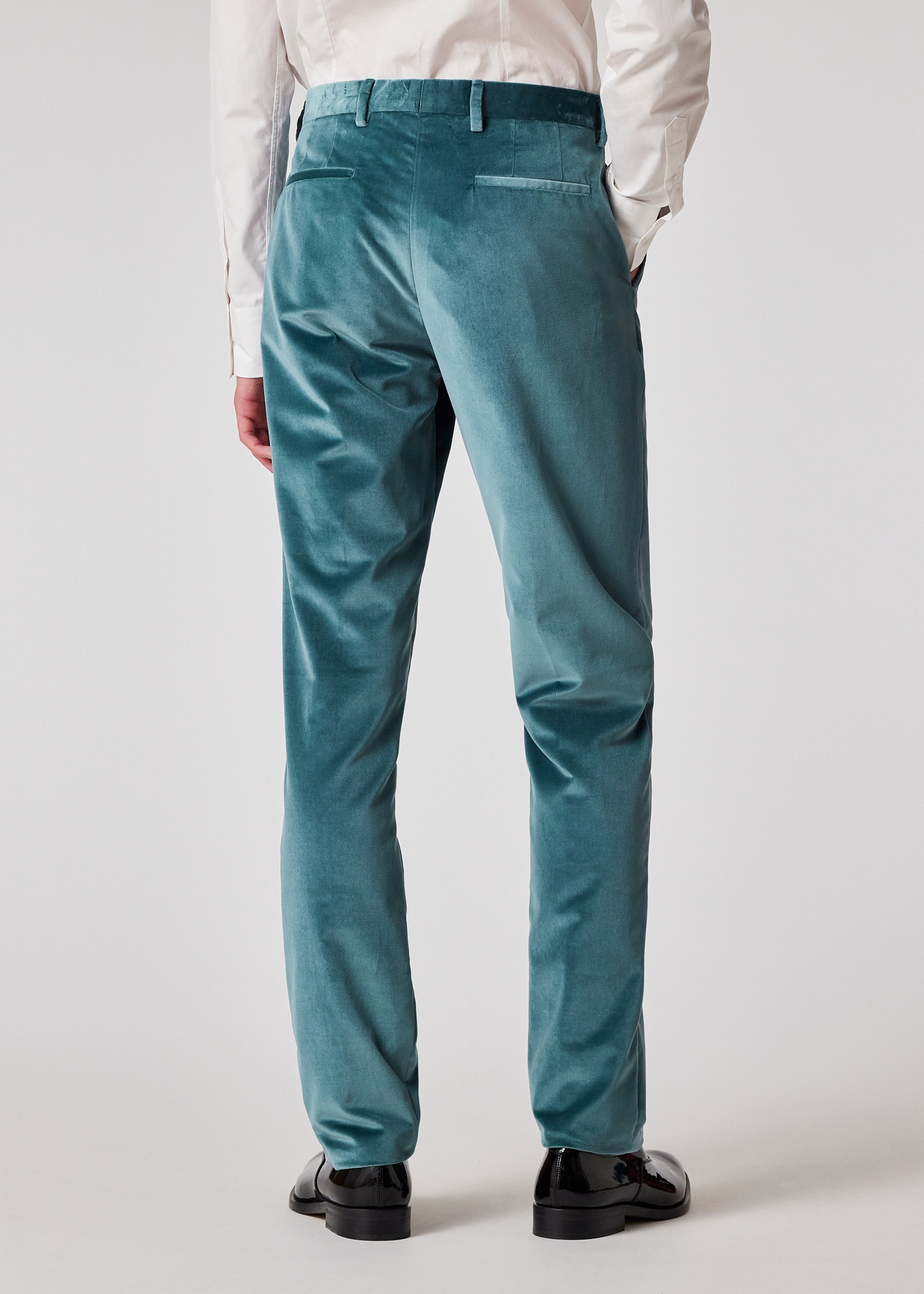 Teal Blue Velvet Suit - 11
