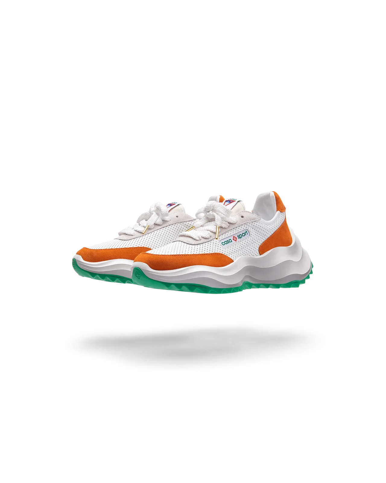 Womens Atlantis White & Clay Orange Sneaker - 10