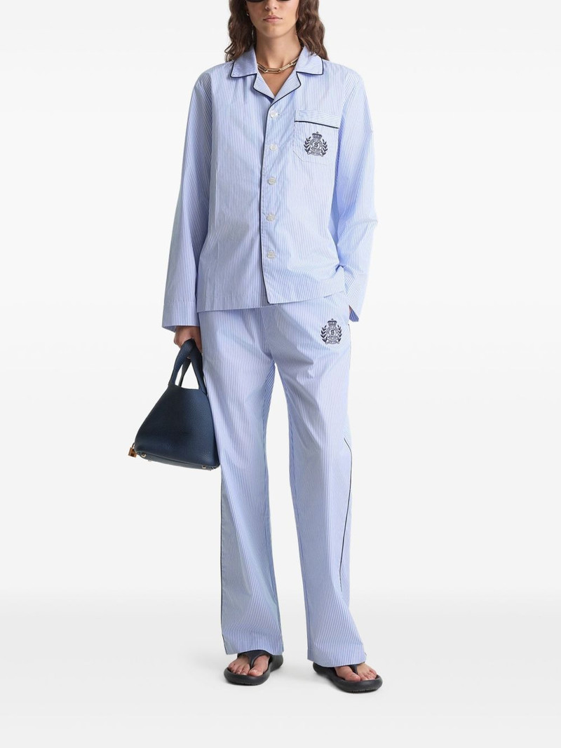 Sporty & Rich striped embroidered top outlook