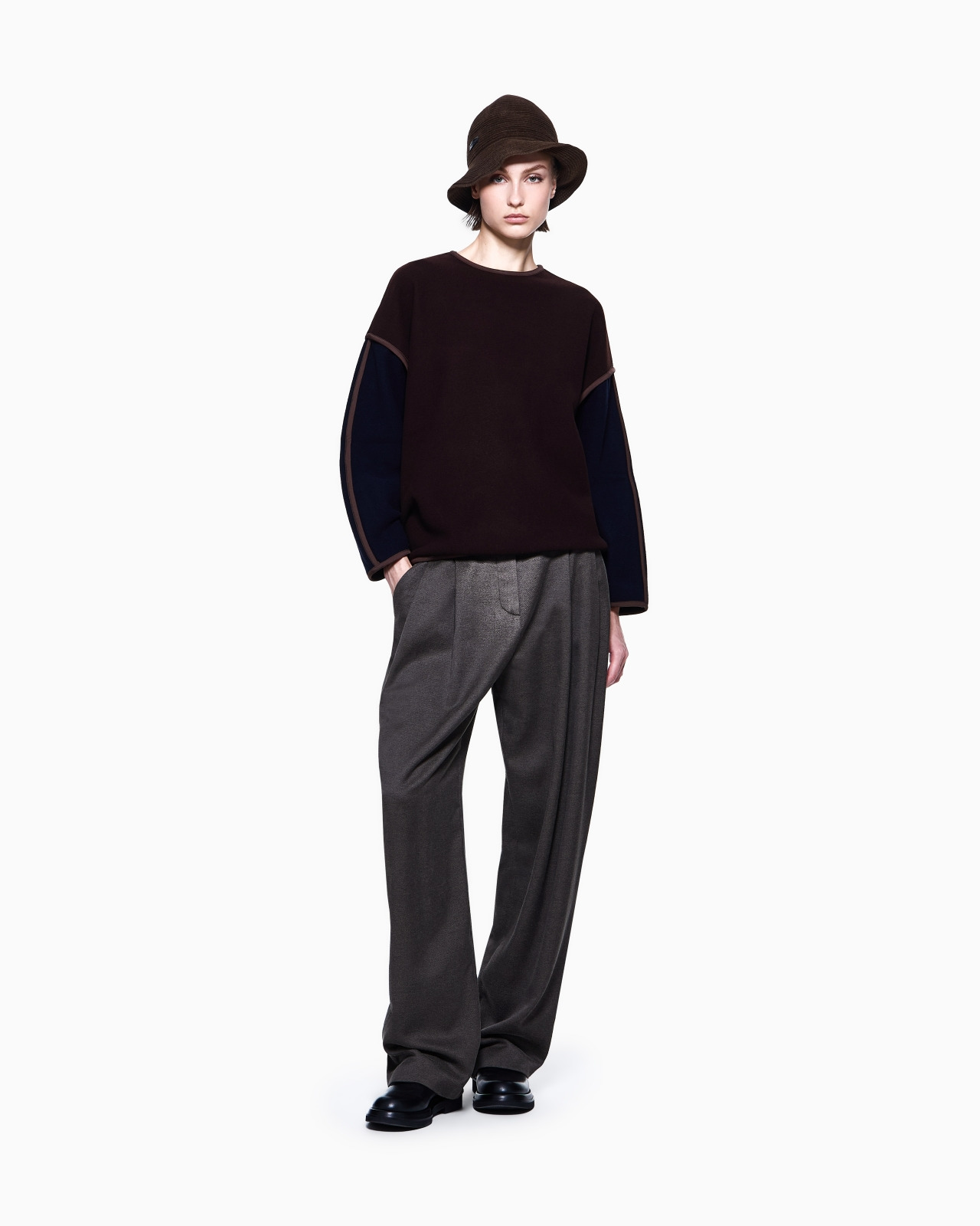 VIRGIN WOOL AND CASHMERE JERSEY SWEATSHIRT - 2
