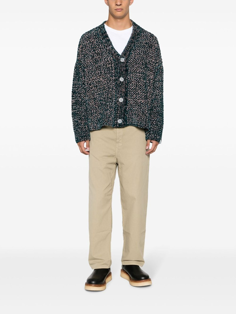BONSAI speckled-knit V-neck cardigan outlook