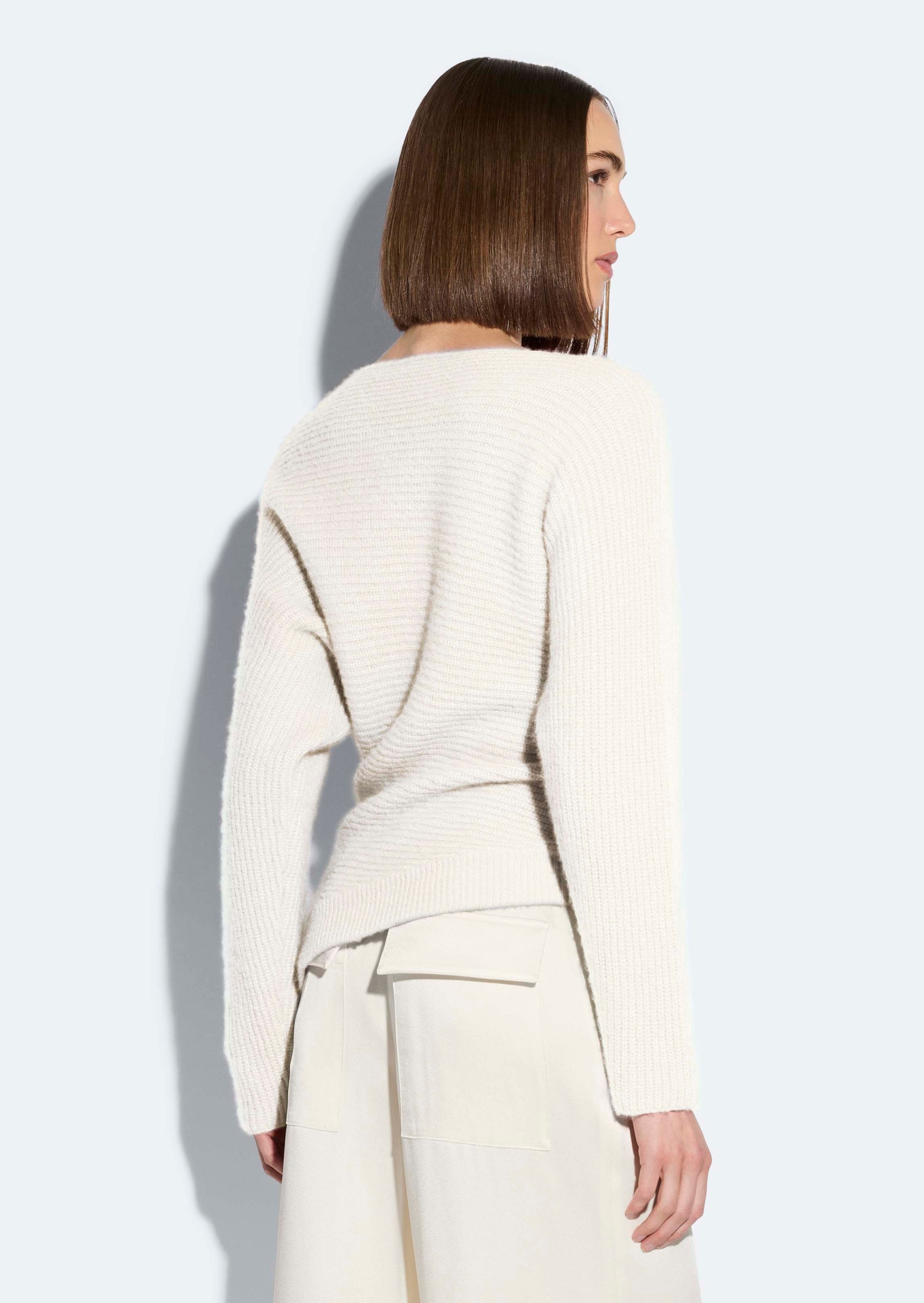Cashmere Asymmetric Sweater - 3
