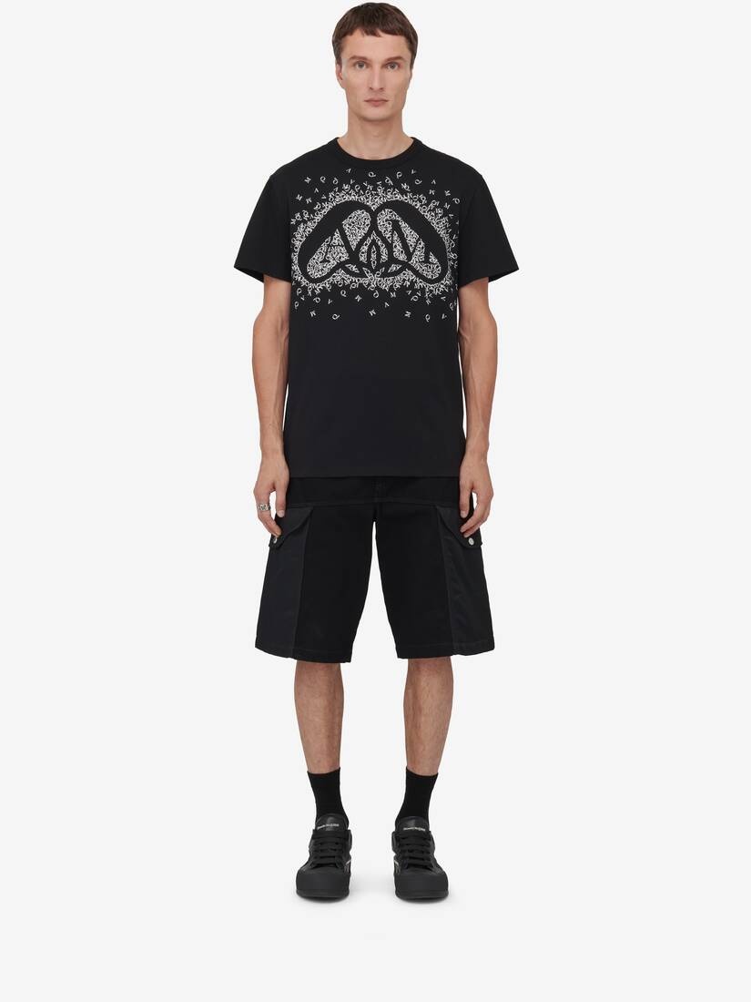 Men's Exploded Charm T-shirt in Black/white - 2