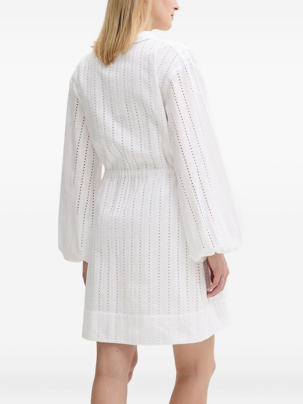 Samanarola eyelet detailing mini dress - 4
