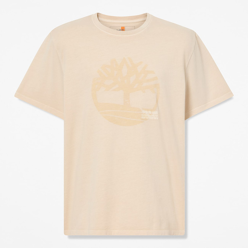 Men's Garment Dyed Logo Graphic T-Shirt 1