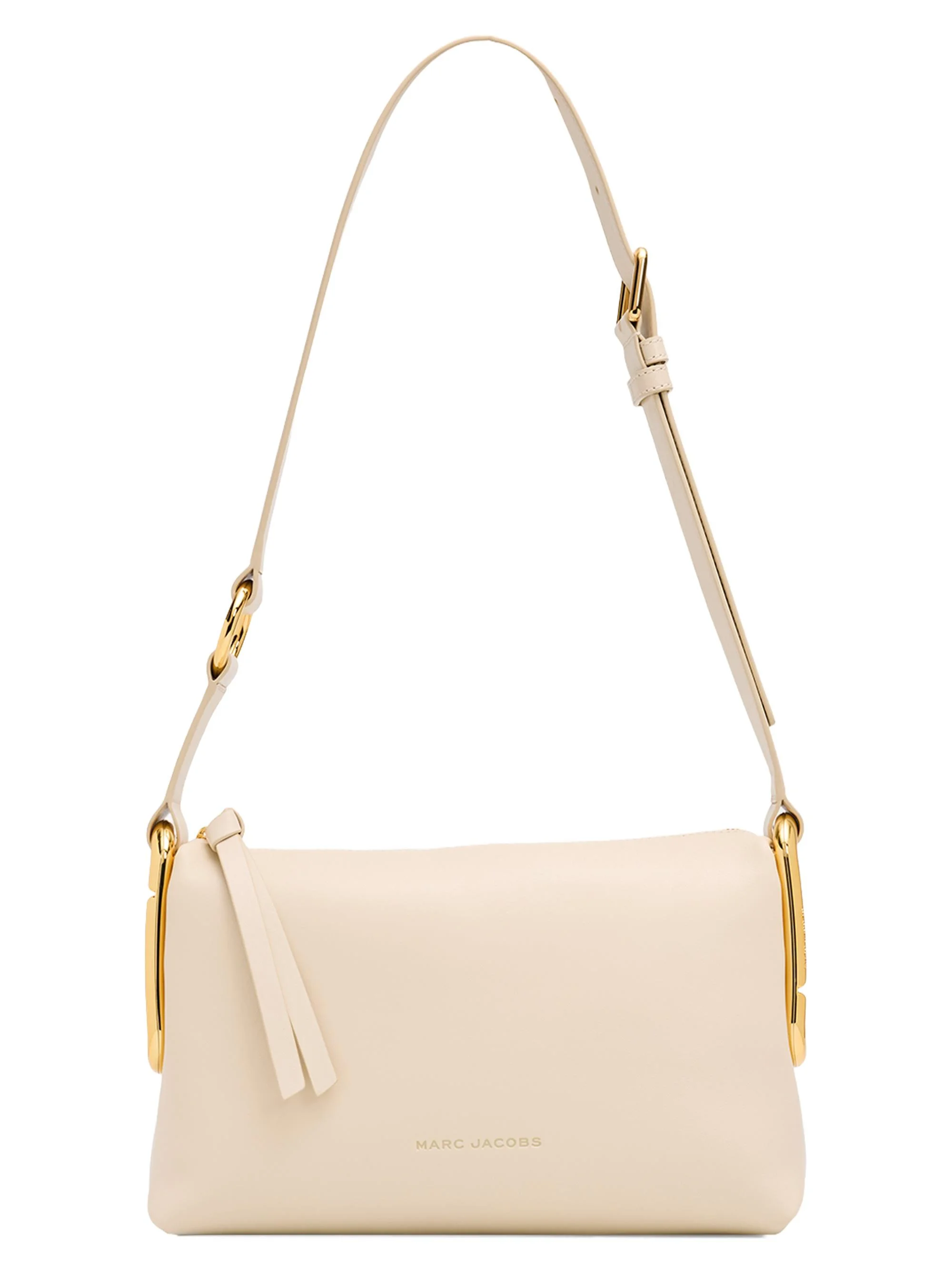 Women's Scene Medium Leather Shoulder Bag - Cloud White - 1