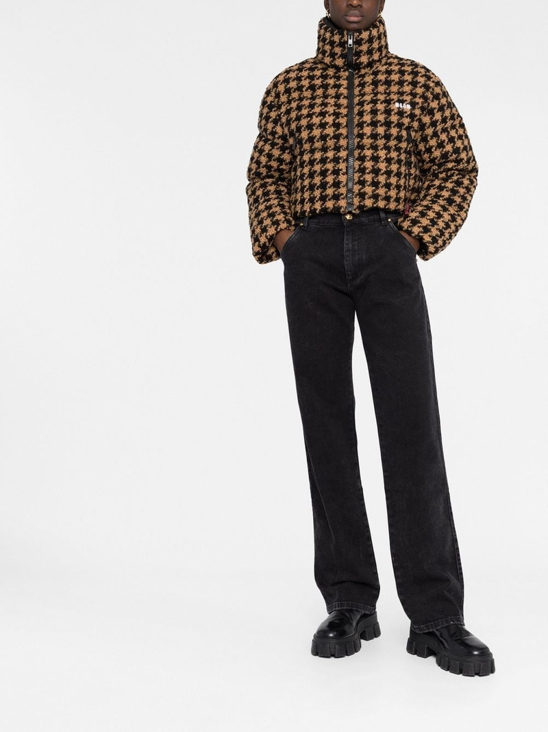 Balmain logo-embroidered straight-leg jeans outlook
