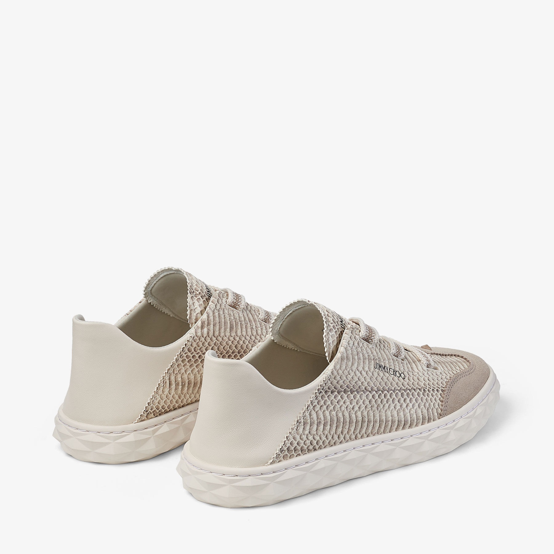 Diamond Light Flex F
Roccia Aspide Snake Printed Leather Trainers - 8