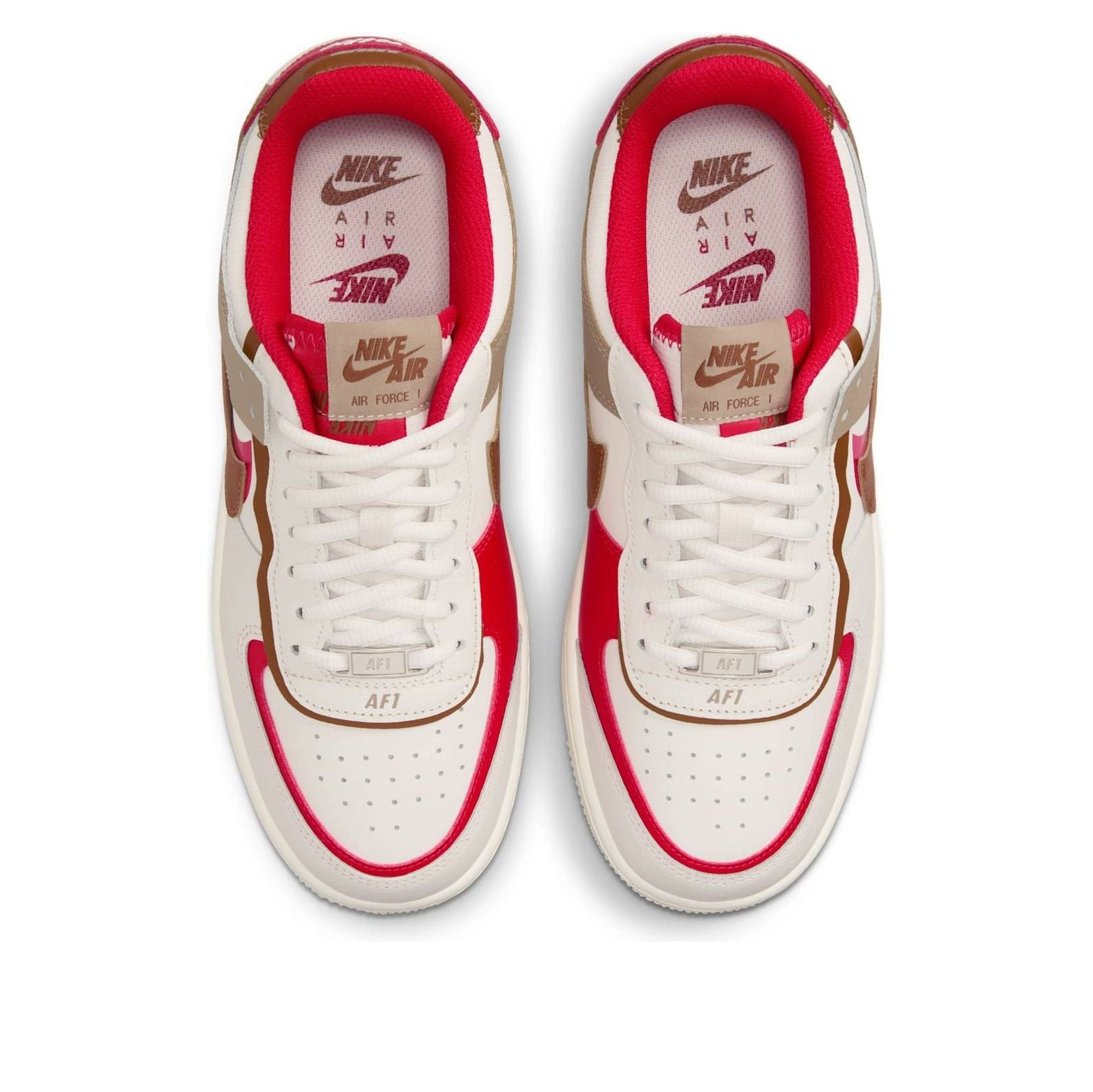 (WMNS) Nike Air Force 1 Shadow 'Phantom Fire Red Khaki' HQ3400-030 - 4