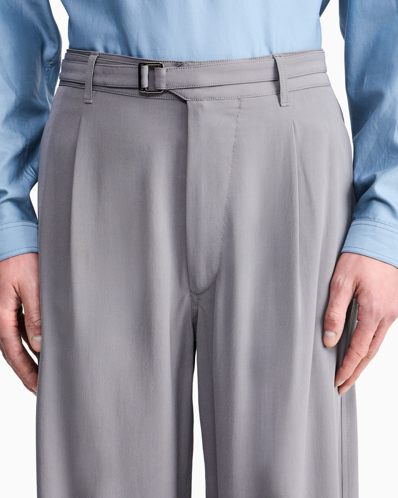 SILK AND LINEN SINGLE-PLEAT TROUSERS 5