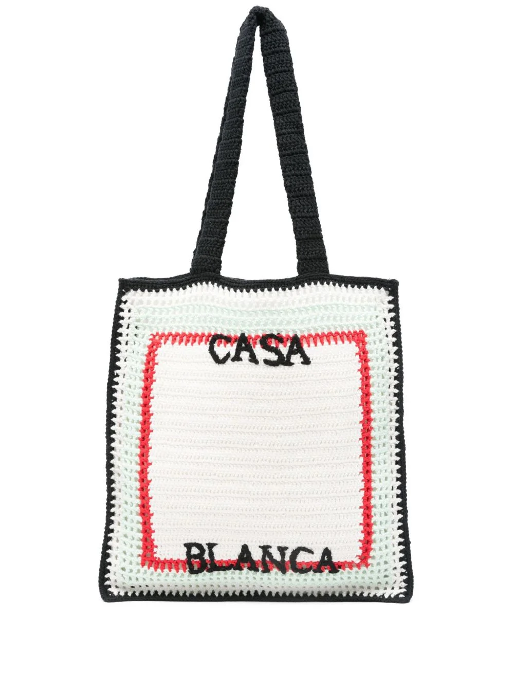 logo-embroidered tote bag - 1