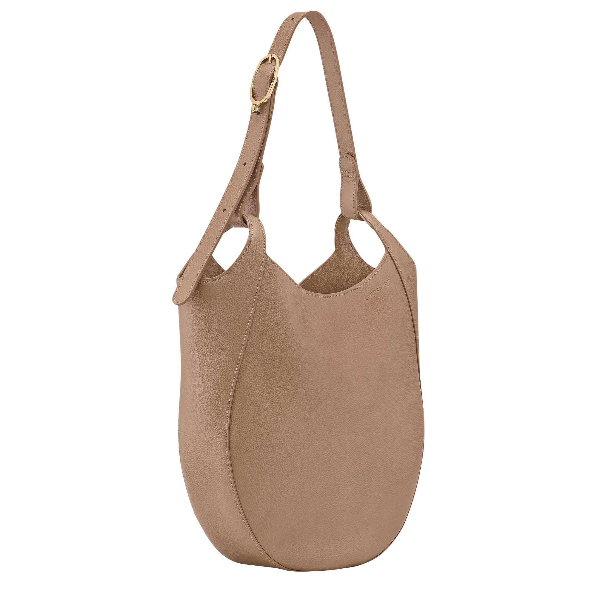 Le Foulonné L Hobo bag Biscuit - Leather - 3