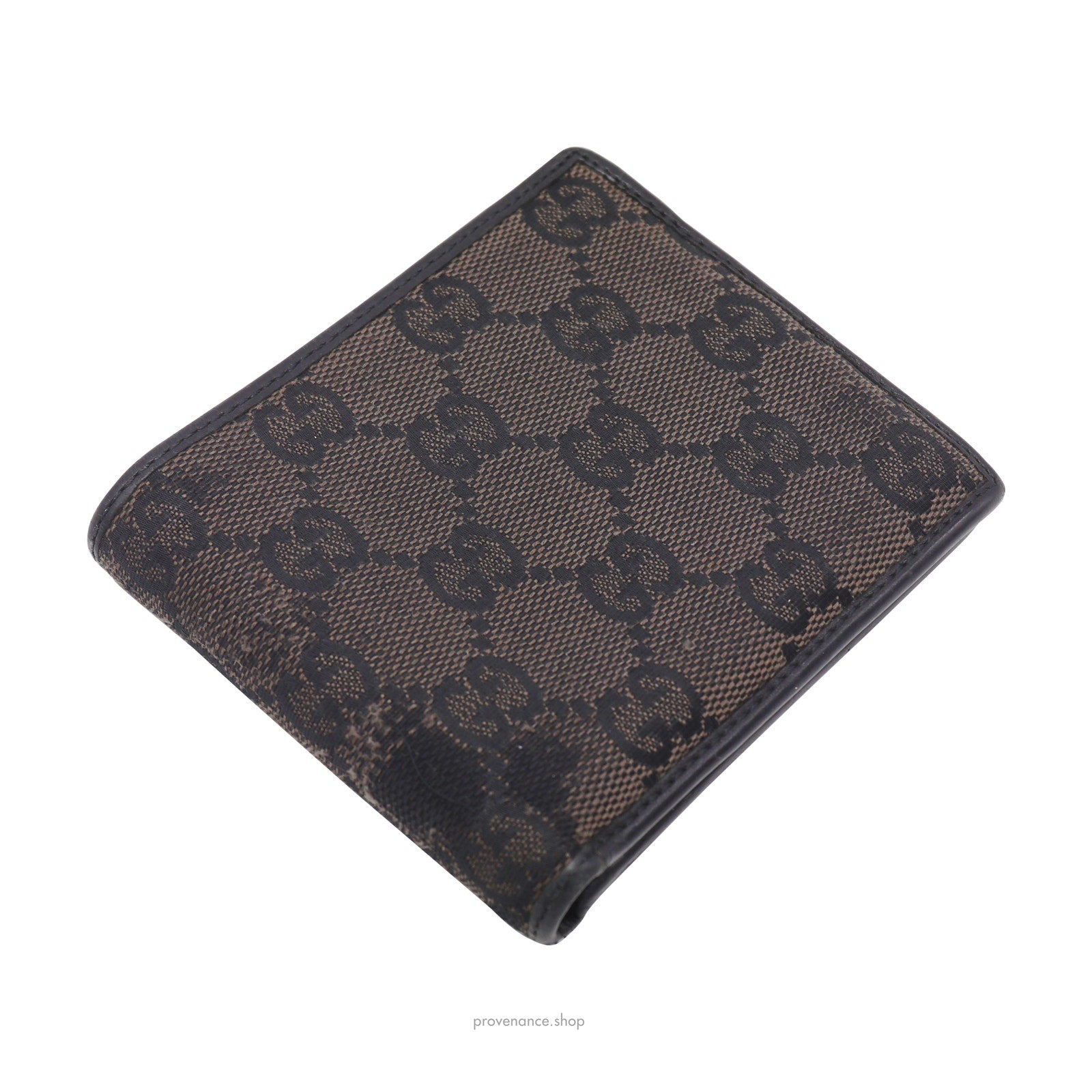 Gucci Bifold Wallet - Black/Brown GG Canvas - 6