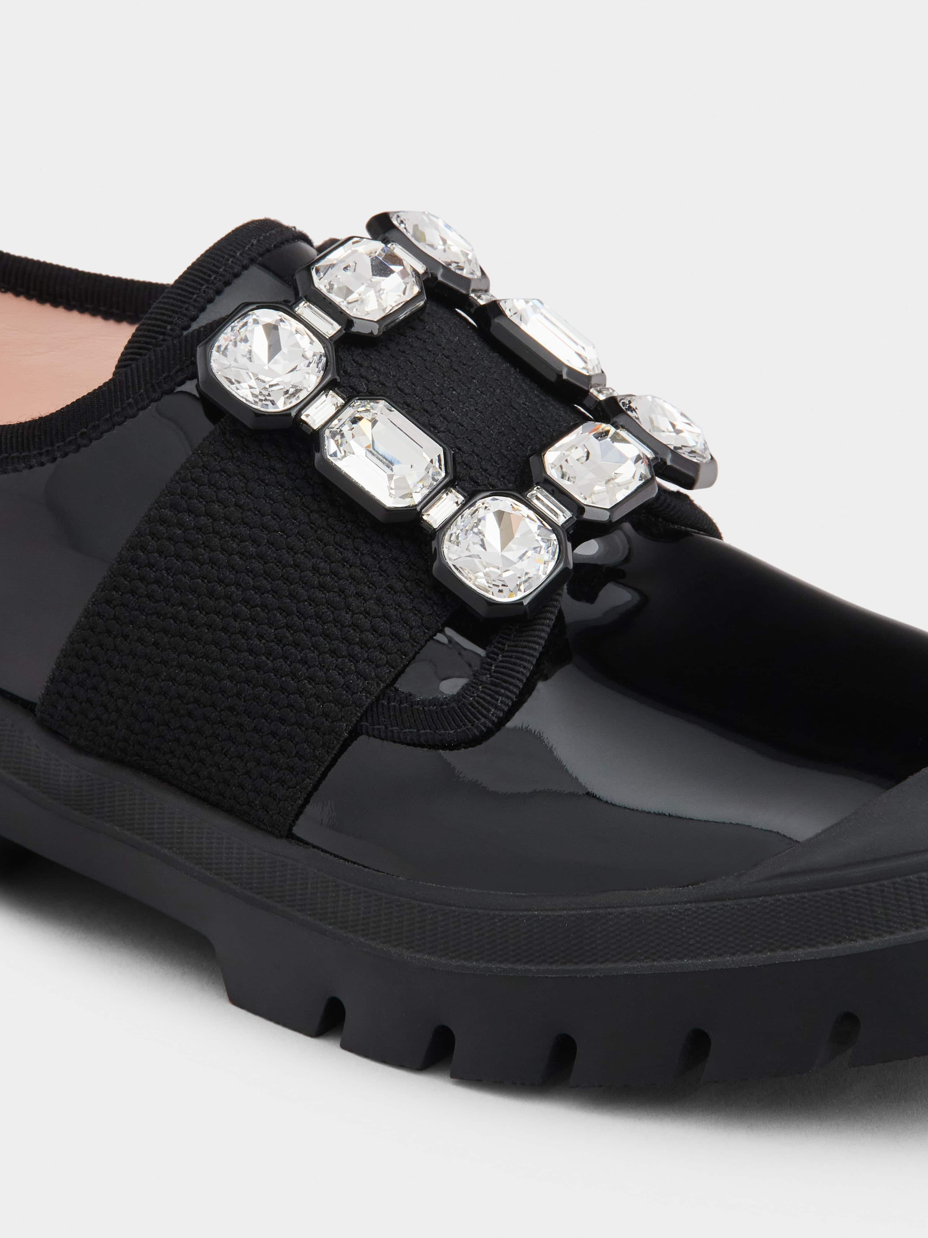 Walky Viv' Strass Buckle Sneakers in Patent Leather - 8