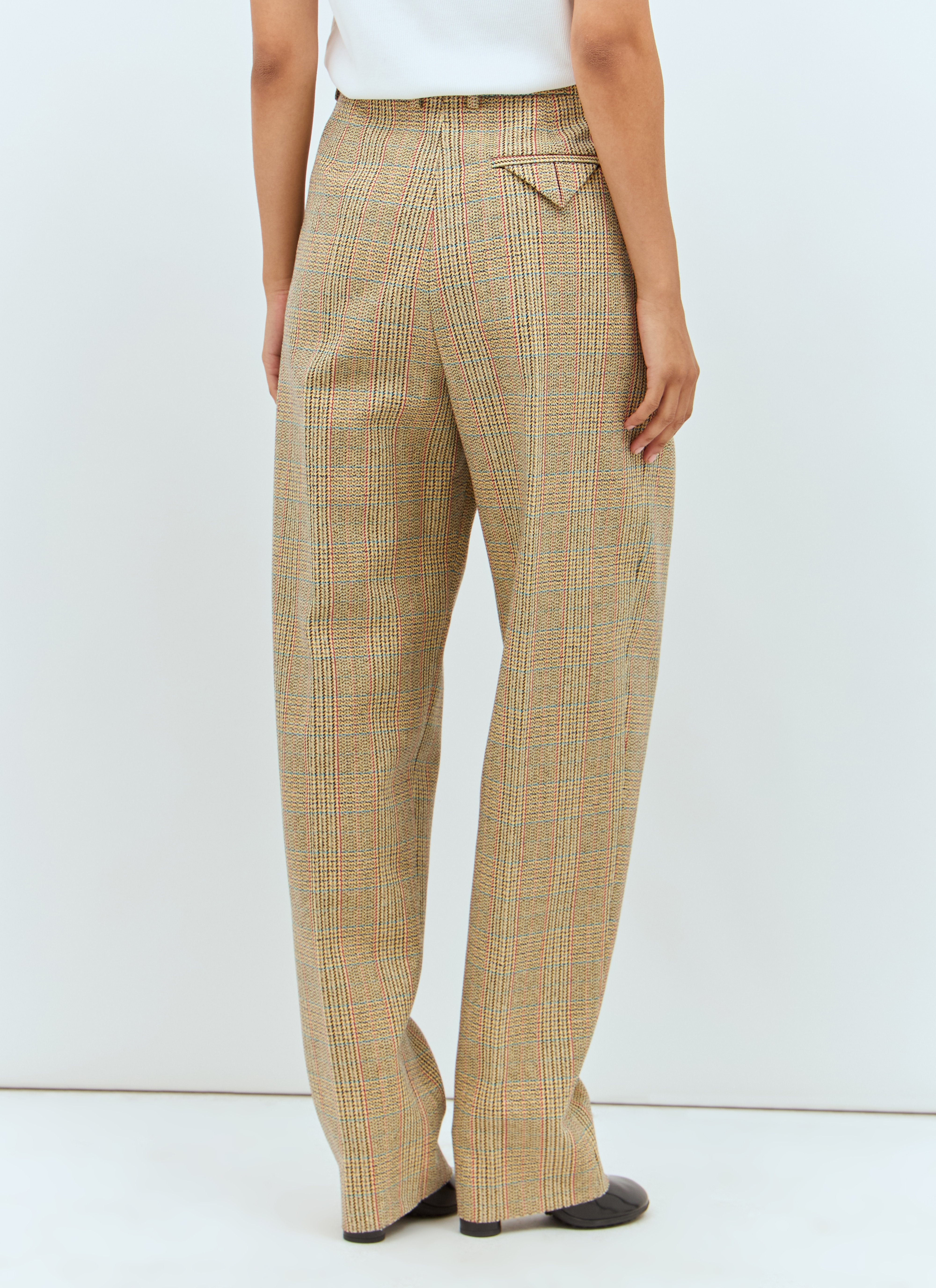 Bottega Veneta Women Prince Of Wales Tweed Pants - 6