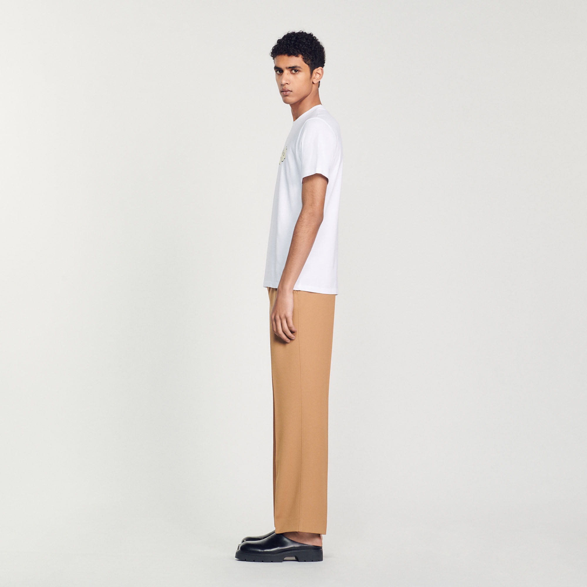 Sandro embroidery T-shirt - 7