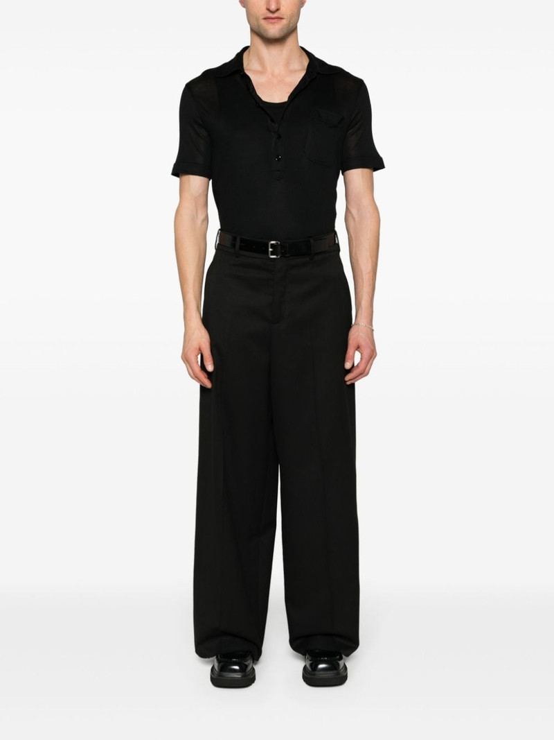 TOM FORD fine silk polo short outlook