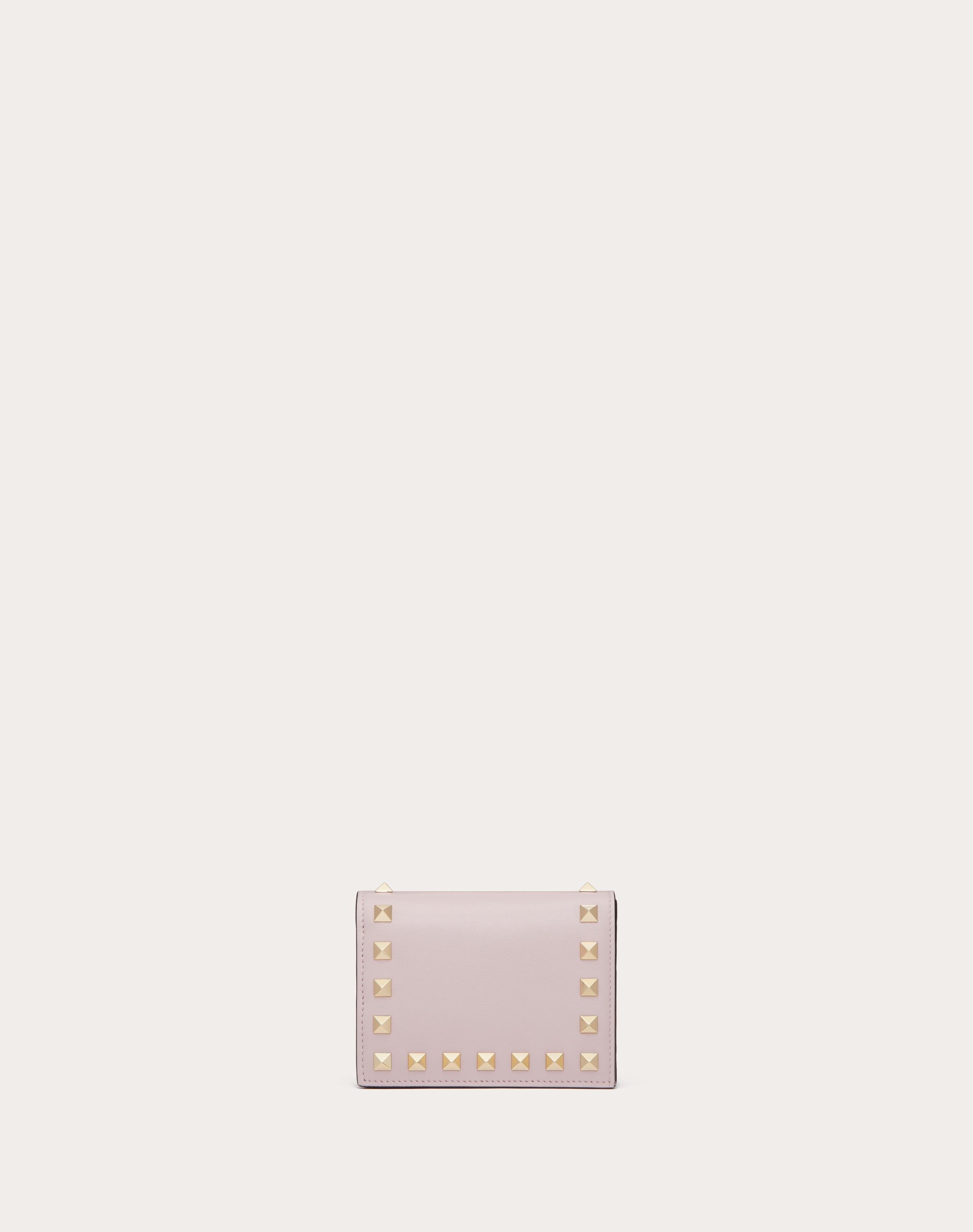 SMALL ROCKSTUD CALFSKIN WALLET - 1