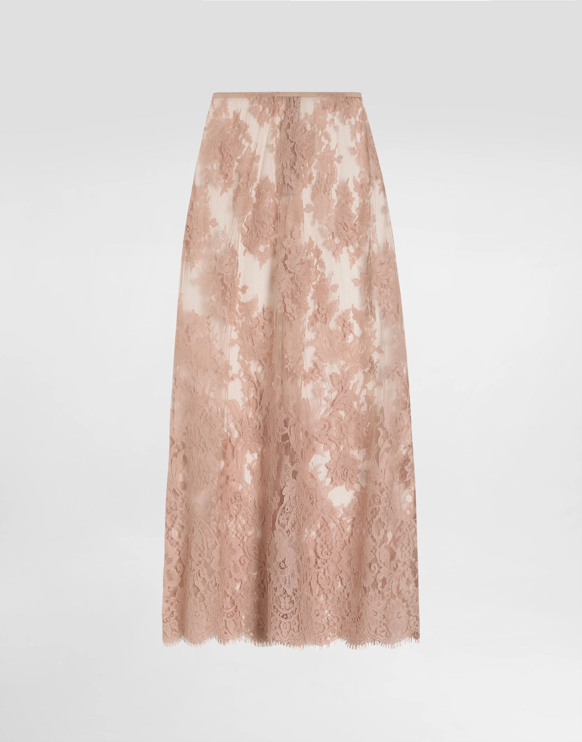 Chantilly lace midi skirt - 1