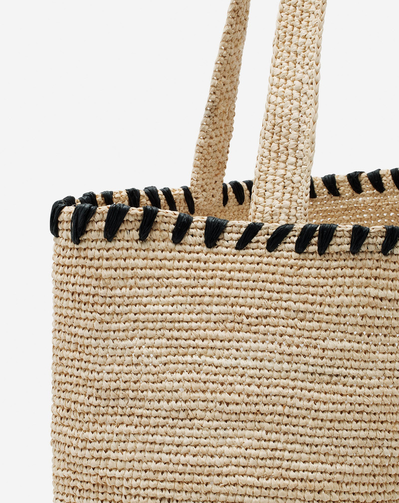 LANVIN RAFFIA TOTE BAG 5