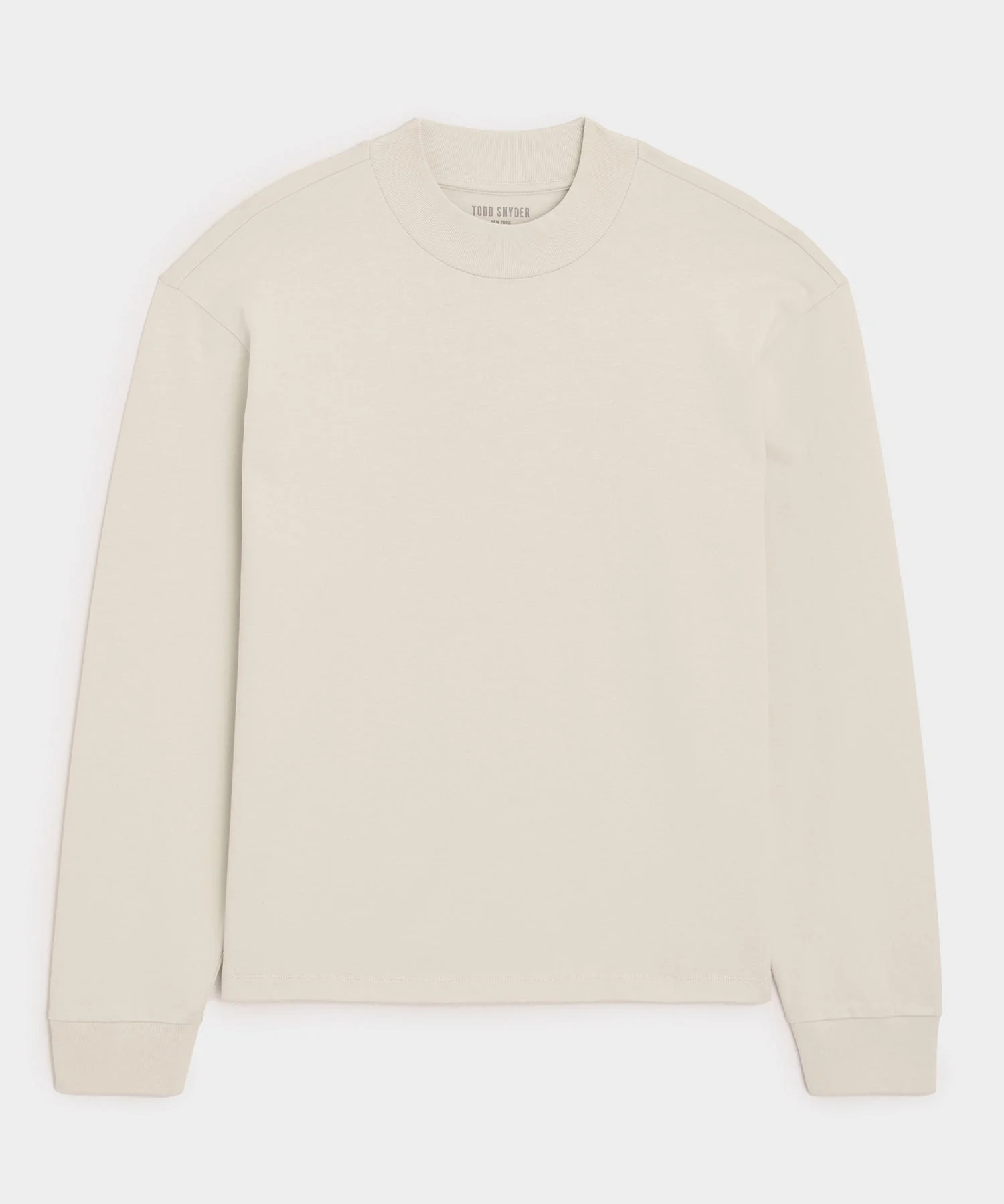 Boxy Jersey Mockneck Tee - 1