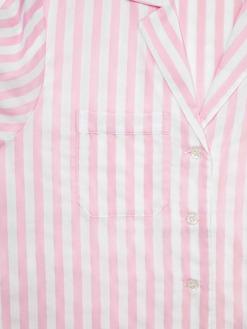 Women's Short Pyjamas Capri 20 Cotton Pink - 7