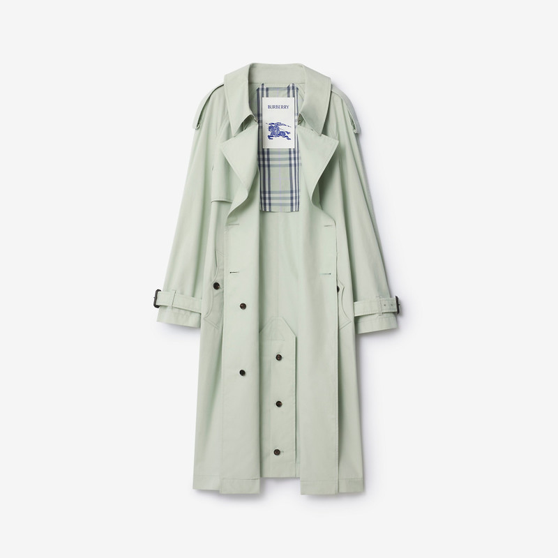 Long Cotton Canvas Fitzrovia Trench Coat 6