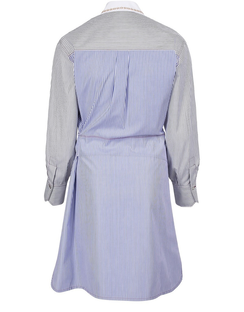 pinstripe-pattern 셔츠dress 3