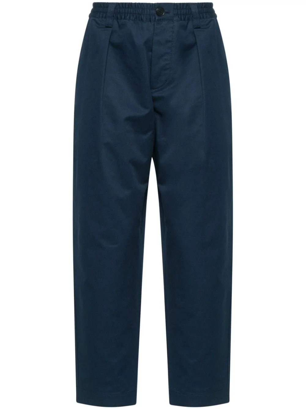 gabardine tapered trousers - 1