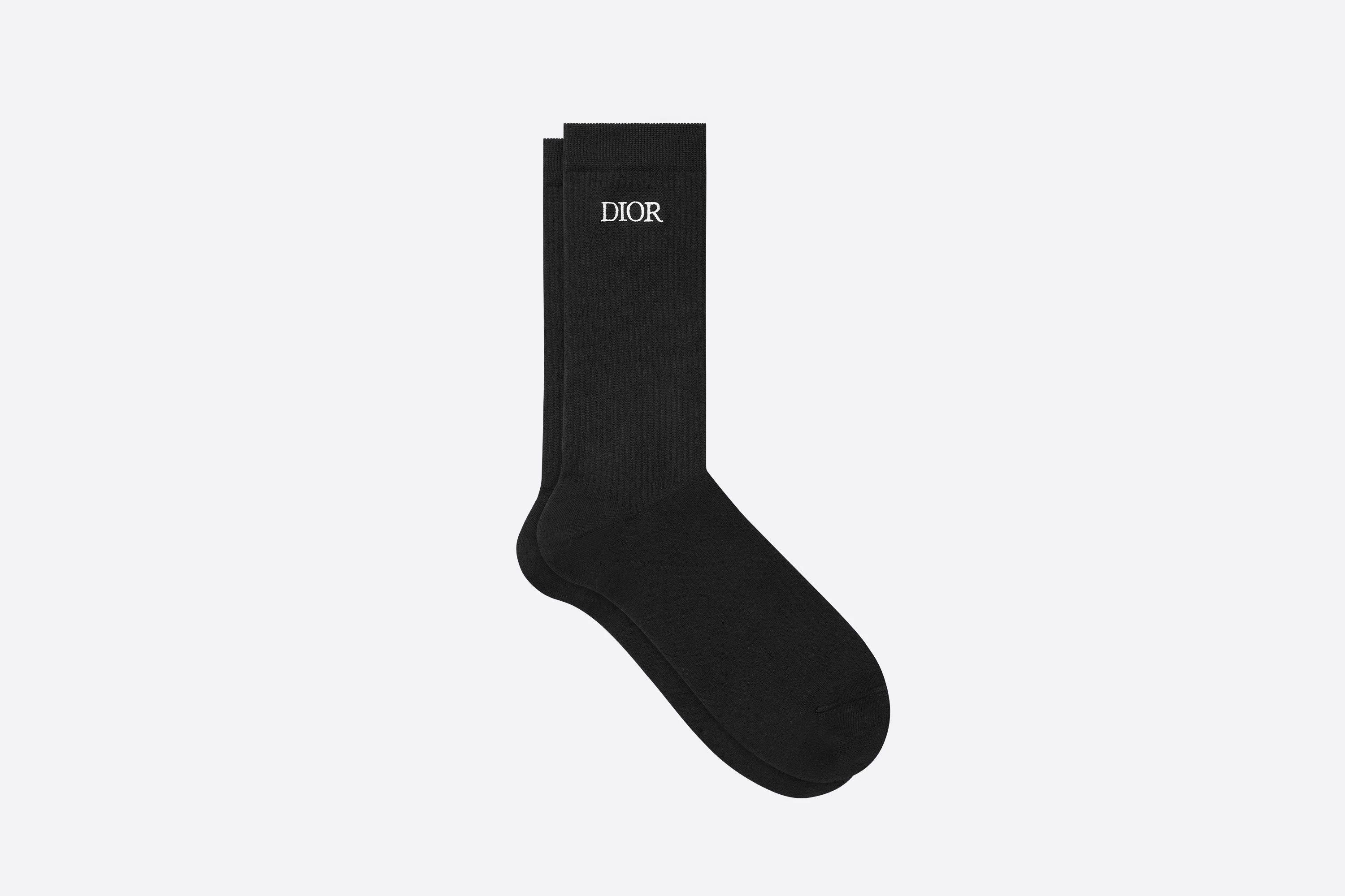 Socks with 'DIOR' Embroidery - 1