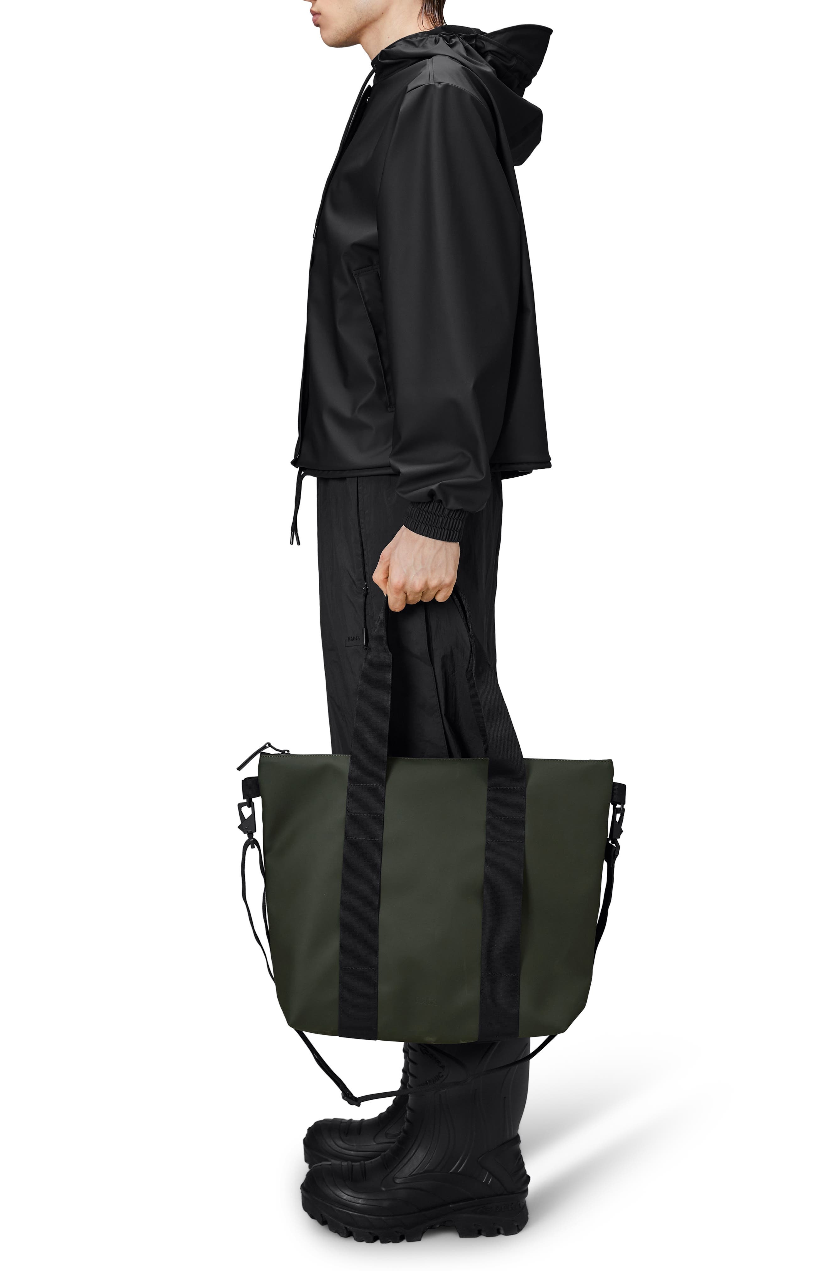 Rains Waterproof Tote Bag in Green at Nordstrom - 2