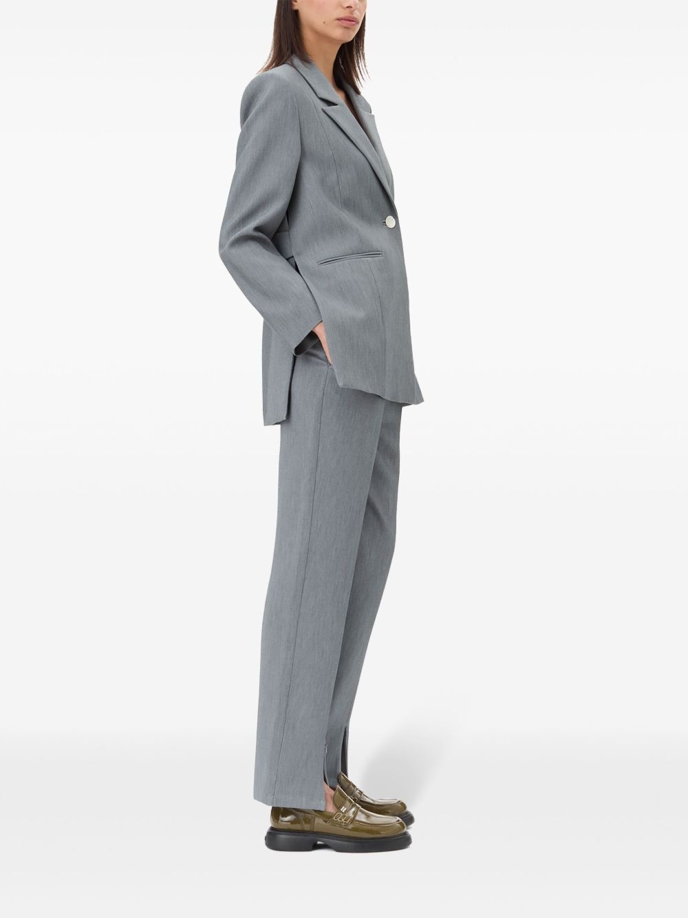 mélange twill blazer - 3