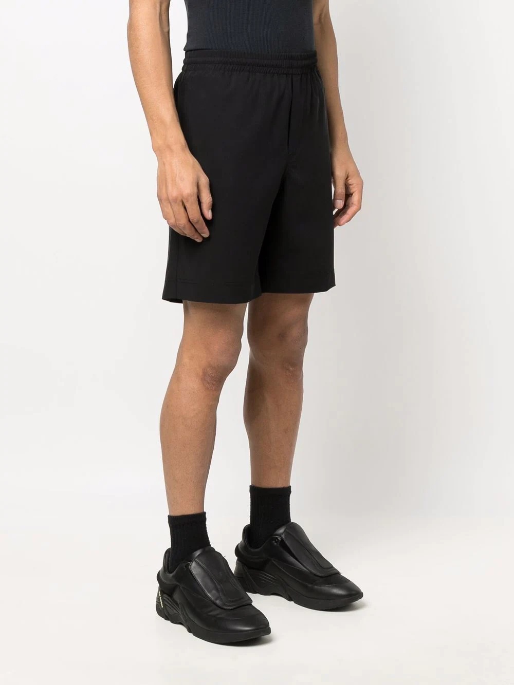 elasticated waistband track shorts - 3