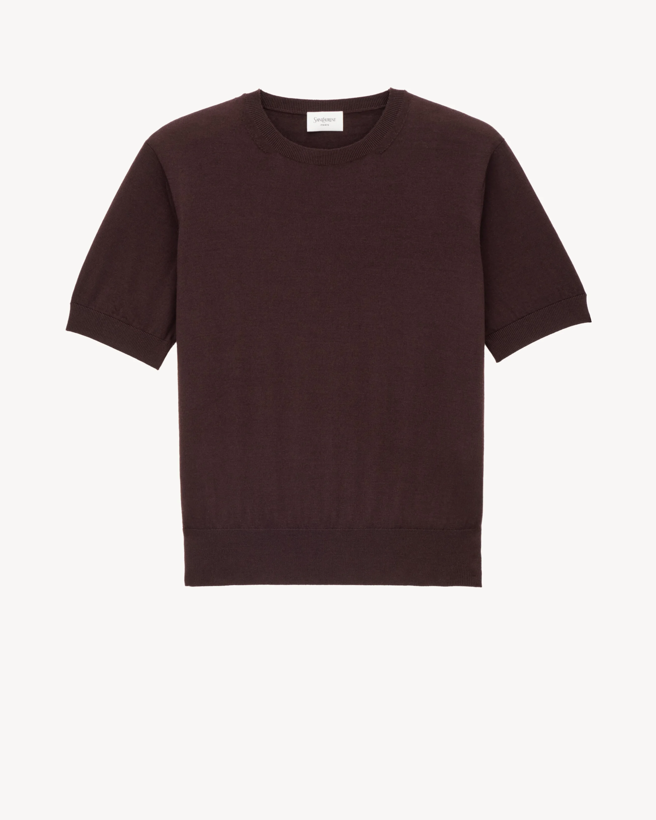 T-SHIRT SWEATER IN WOOL - 1