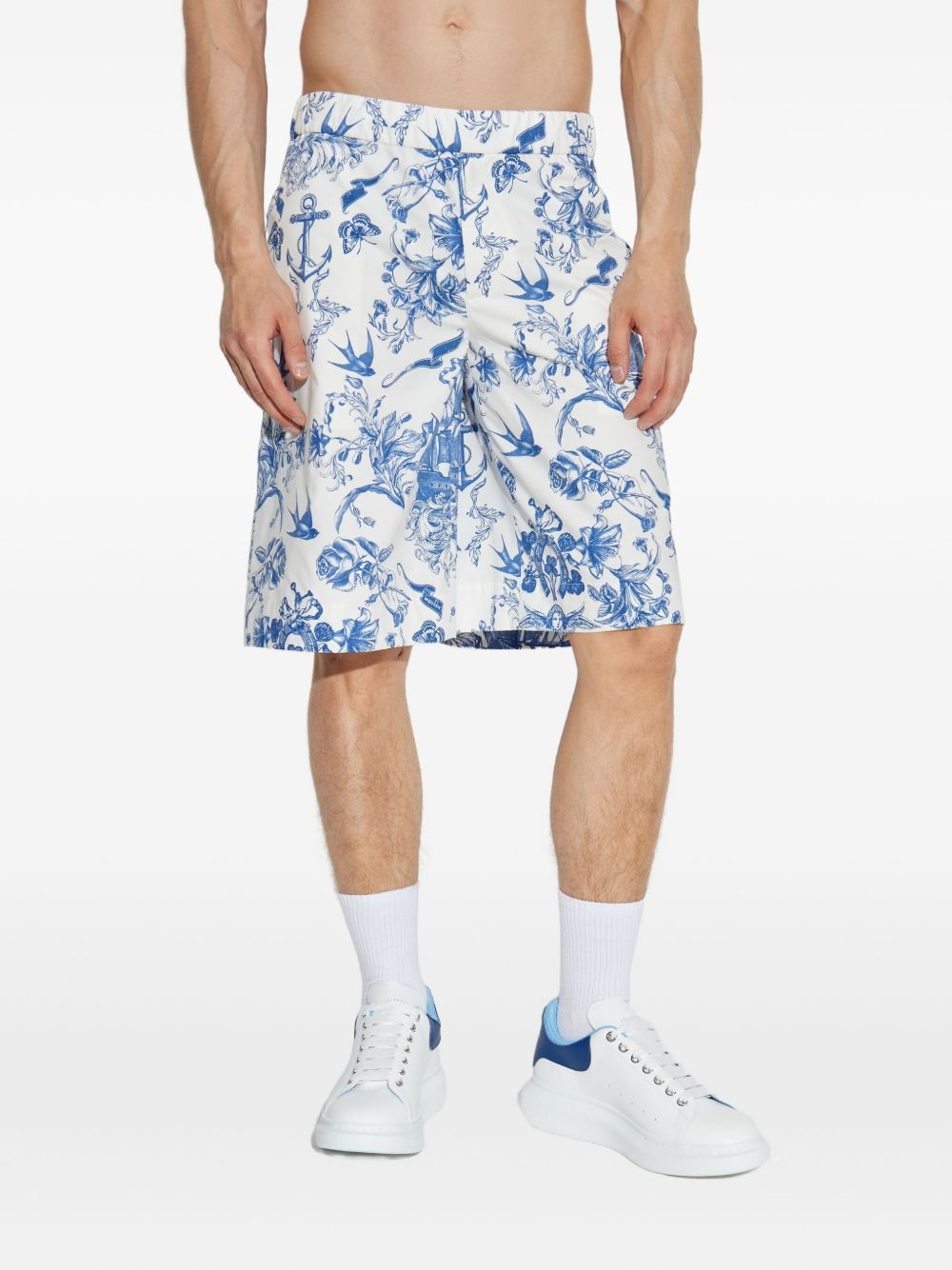 floral-print shorts - 3