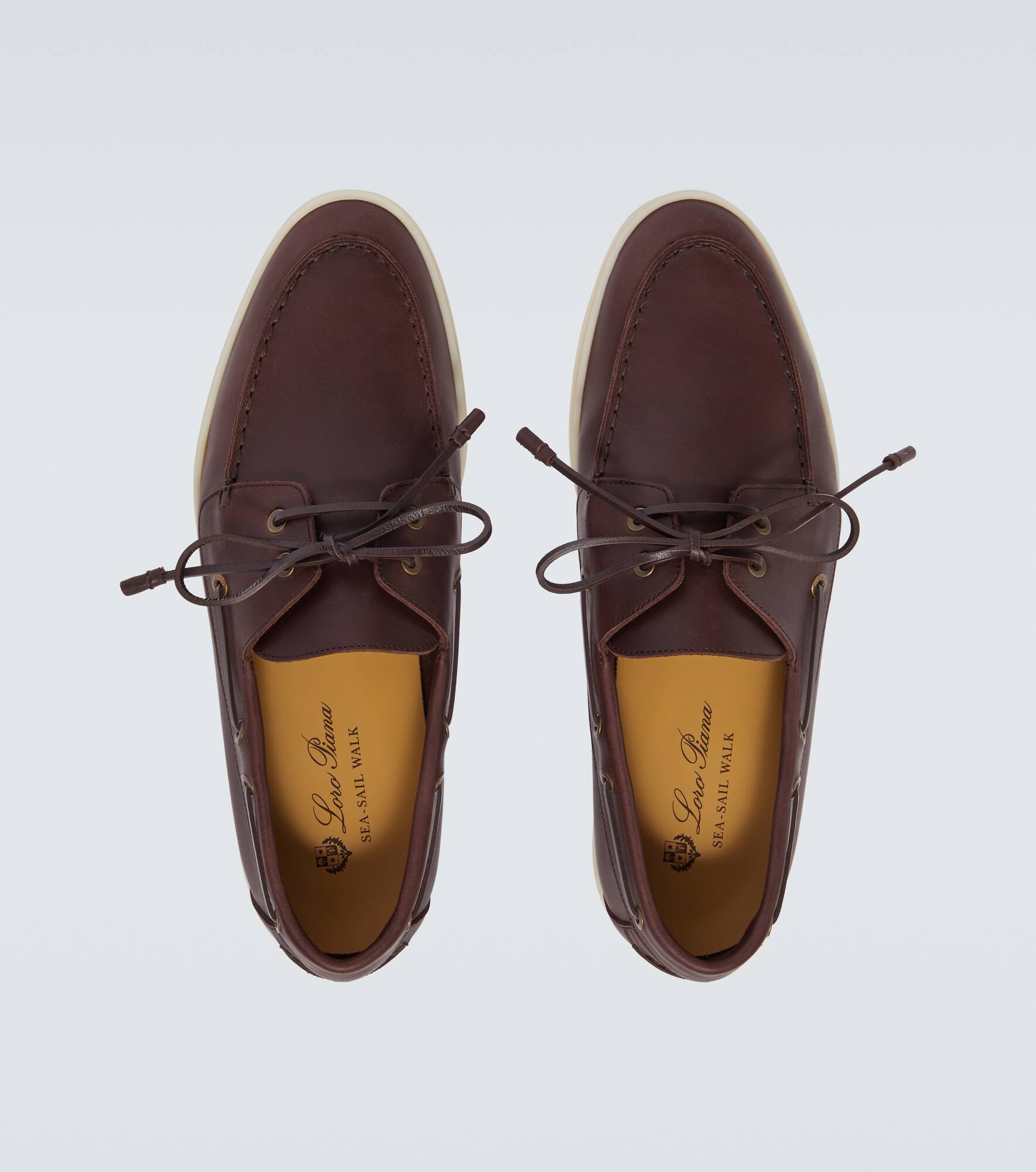 Sea-Sail Walk leather boat shoes - 4
