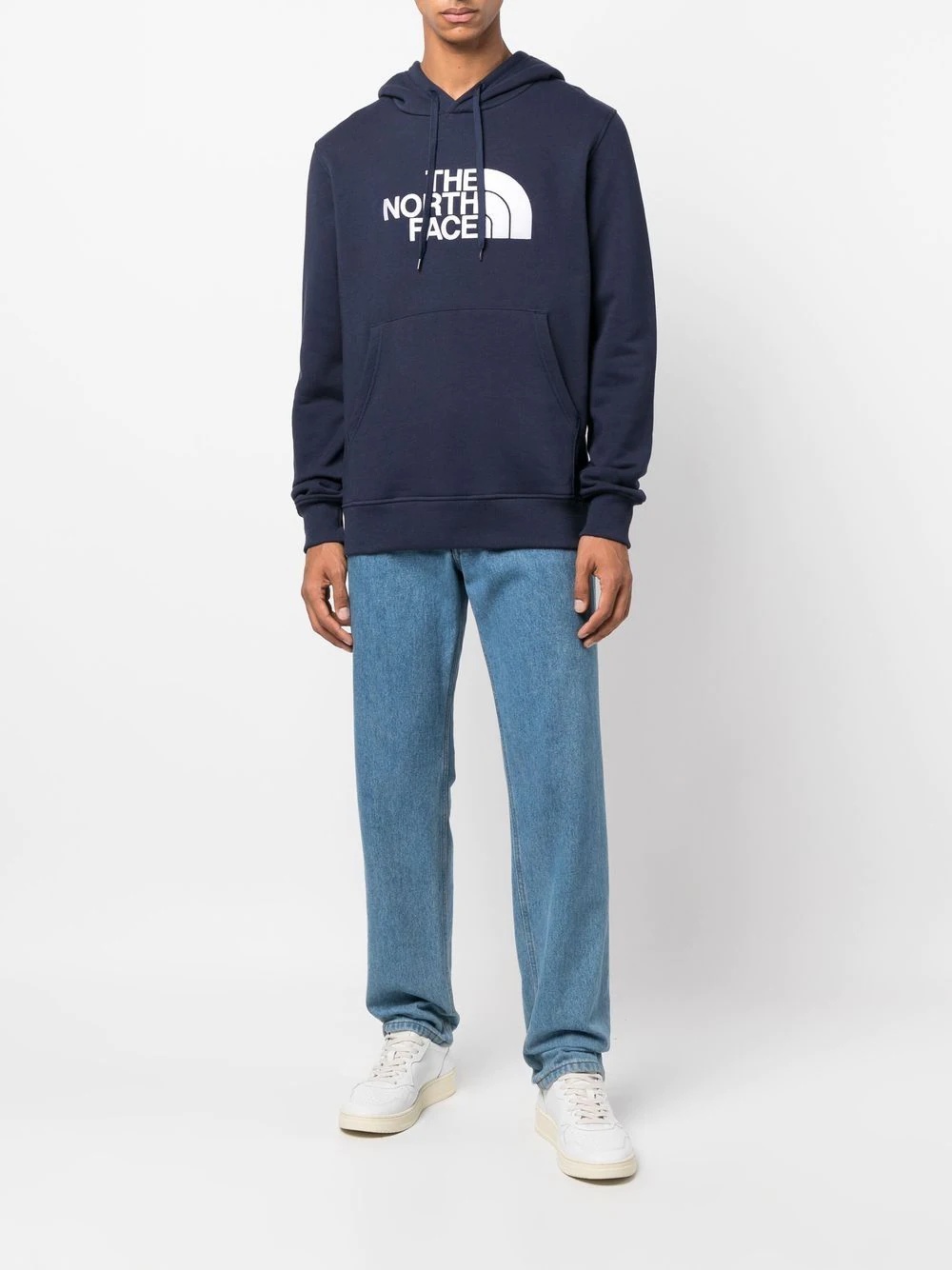 logo-print long-sleeve hoodie - 2