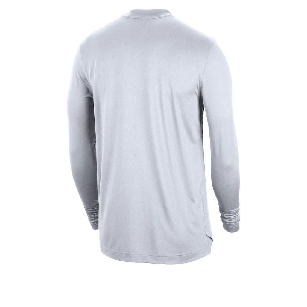 Nike Dri-Fit NBA Brooklyn Nets City Edition Long Sleeve T-Shirt 'Grey Blue' DN8487-100 - 2