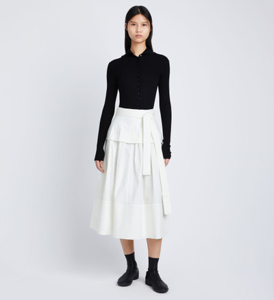 Proenza Schouler Poplin Belted Skirt outlook