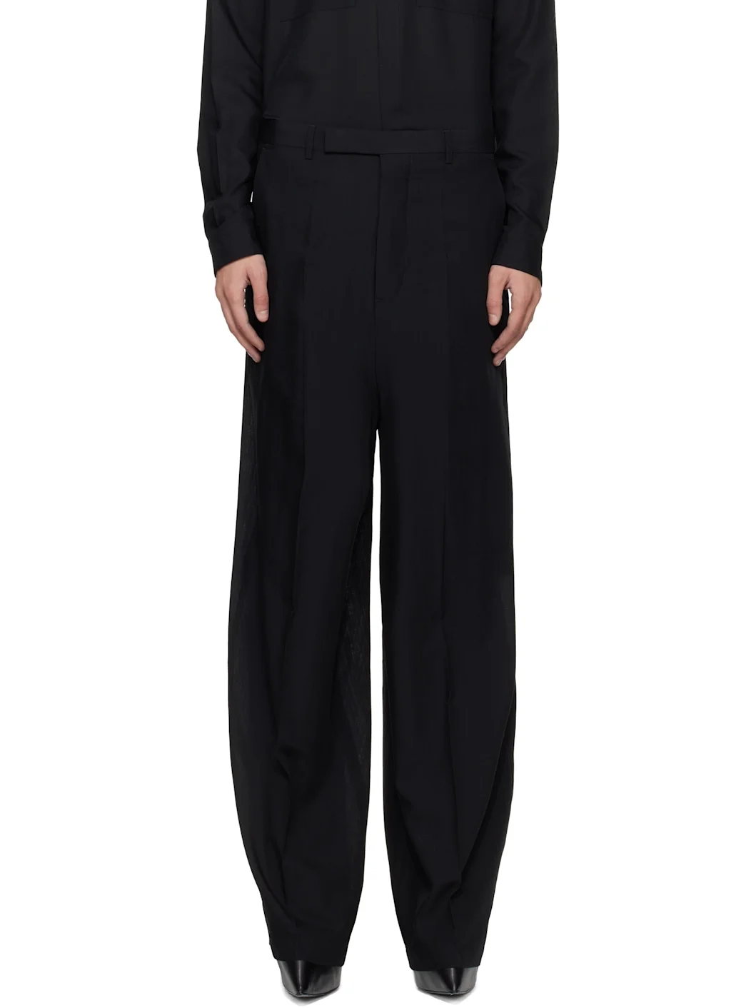 Black Temple Tailored Firbanks Trousers - 1