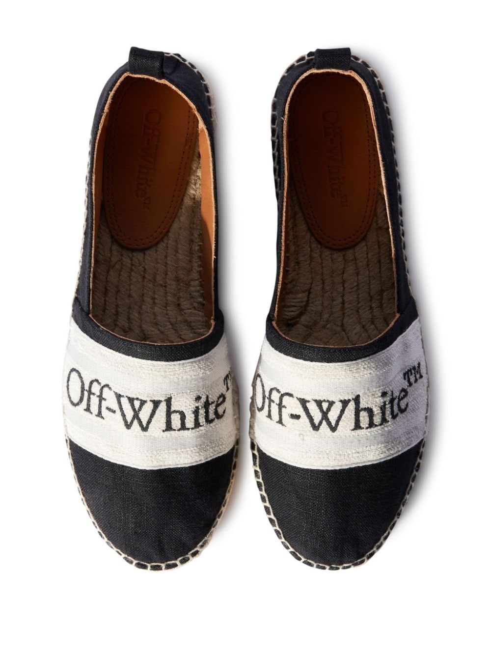 Bookish logo-band espadrilles - 4