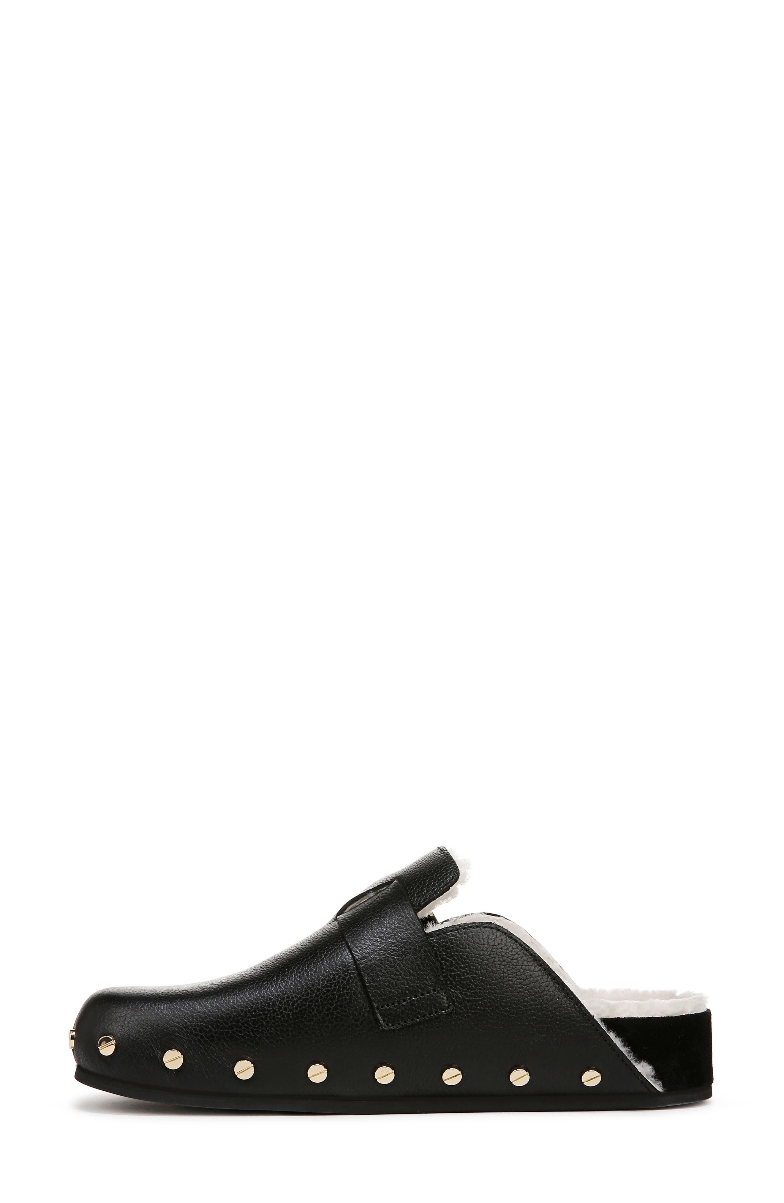 Veronica Beard Fern 2 Genuine Shearling Clog in Black at Nordstrom - 8