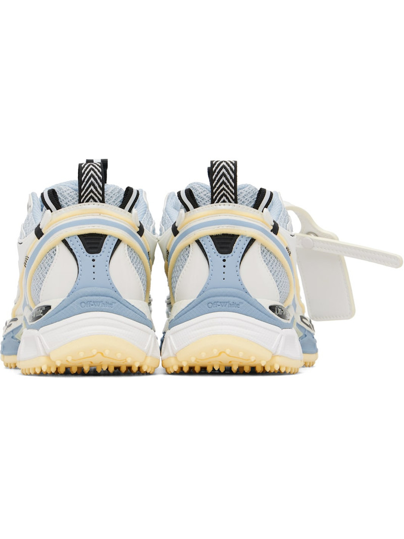 Blue & White 'Be Right Back' Suede Sneakers 2